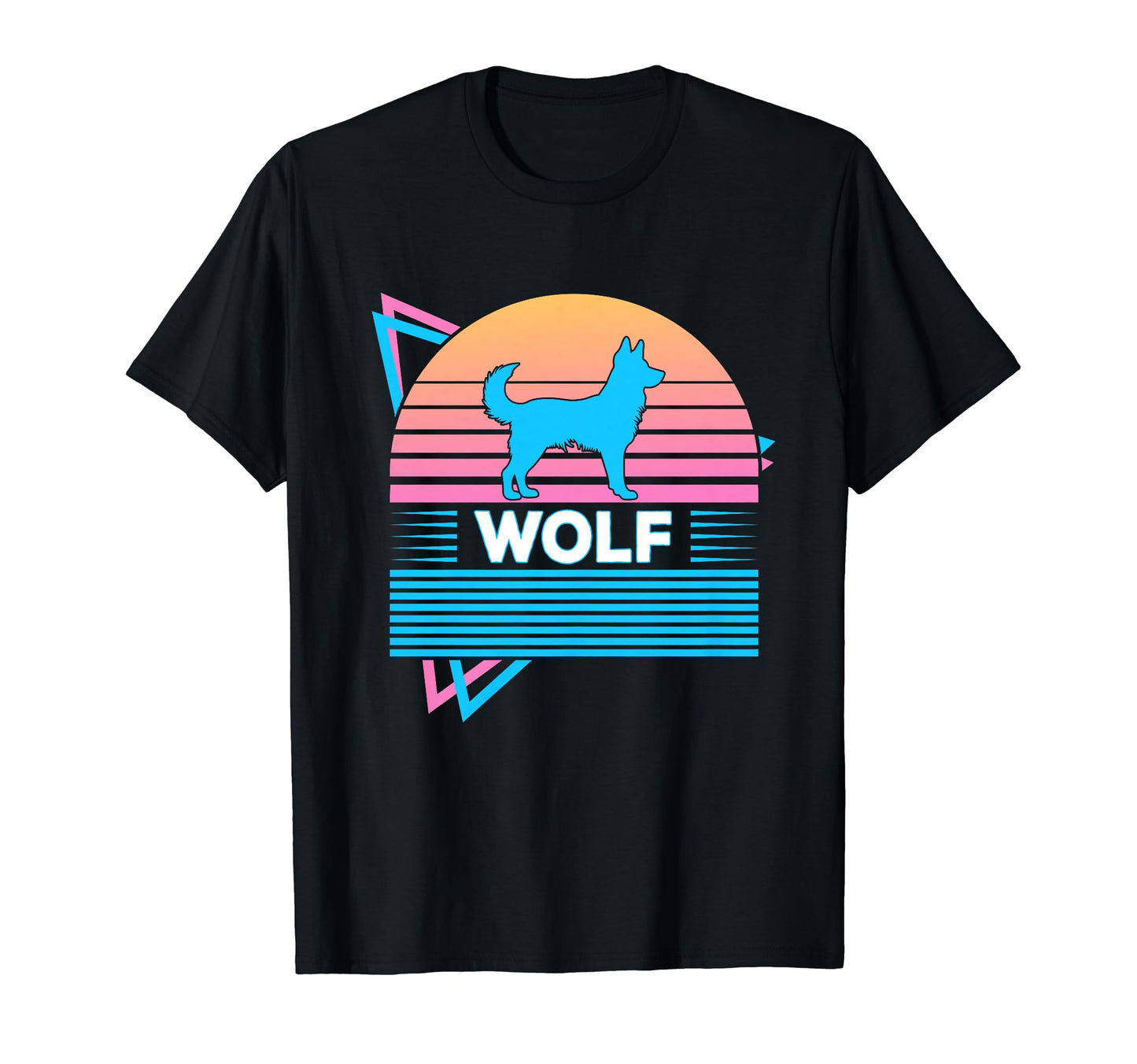 Wolf Vaporwave Aesthetic T-Shirt - Aesthetic Graphic Men Women - T-Shirt, Sweatshirt, Hoodie