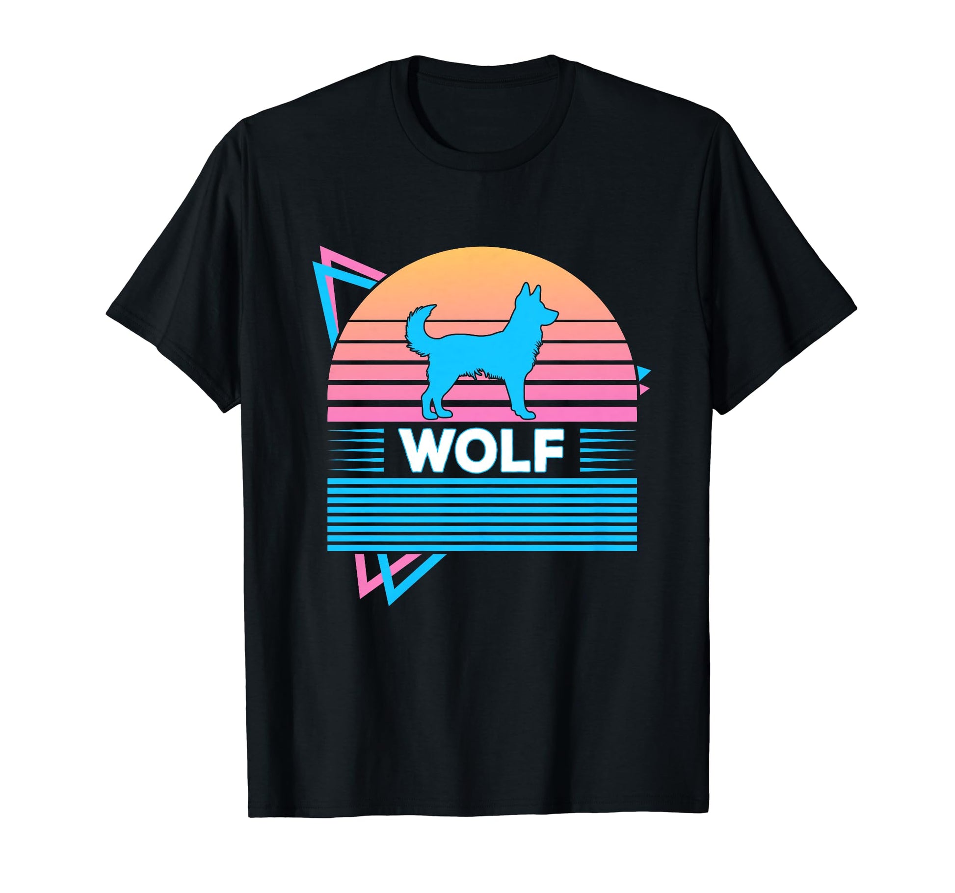 Wolf Vaporwave Aesthetic T-Shirt - Aesthetic Graphic Men Women - T-Shirt, Sweatshirt, Hoodie
