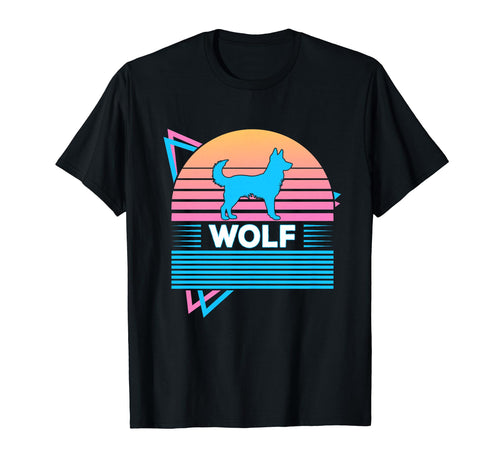 Wolf Vaporwave Aesthetic T-Shirt - Aesthetic Graphic Men Women - T-Shirt, Sweatshirt, Hoodie