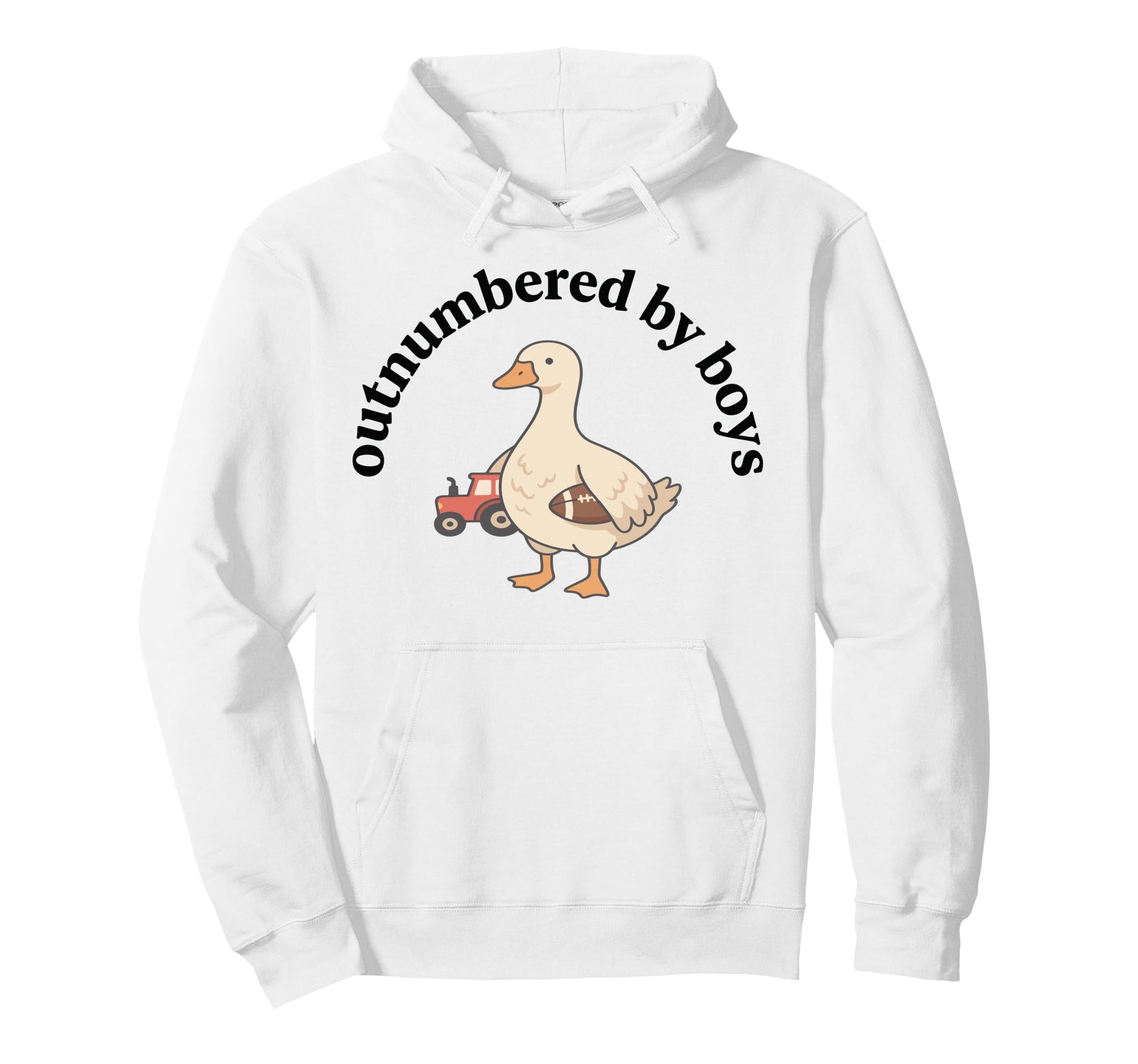 Outnumbered Funny Mom Baseball Goose Hoodie - Novelty Apparel for Adults - T-Shirt, Sweatshirt, Hoodie