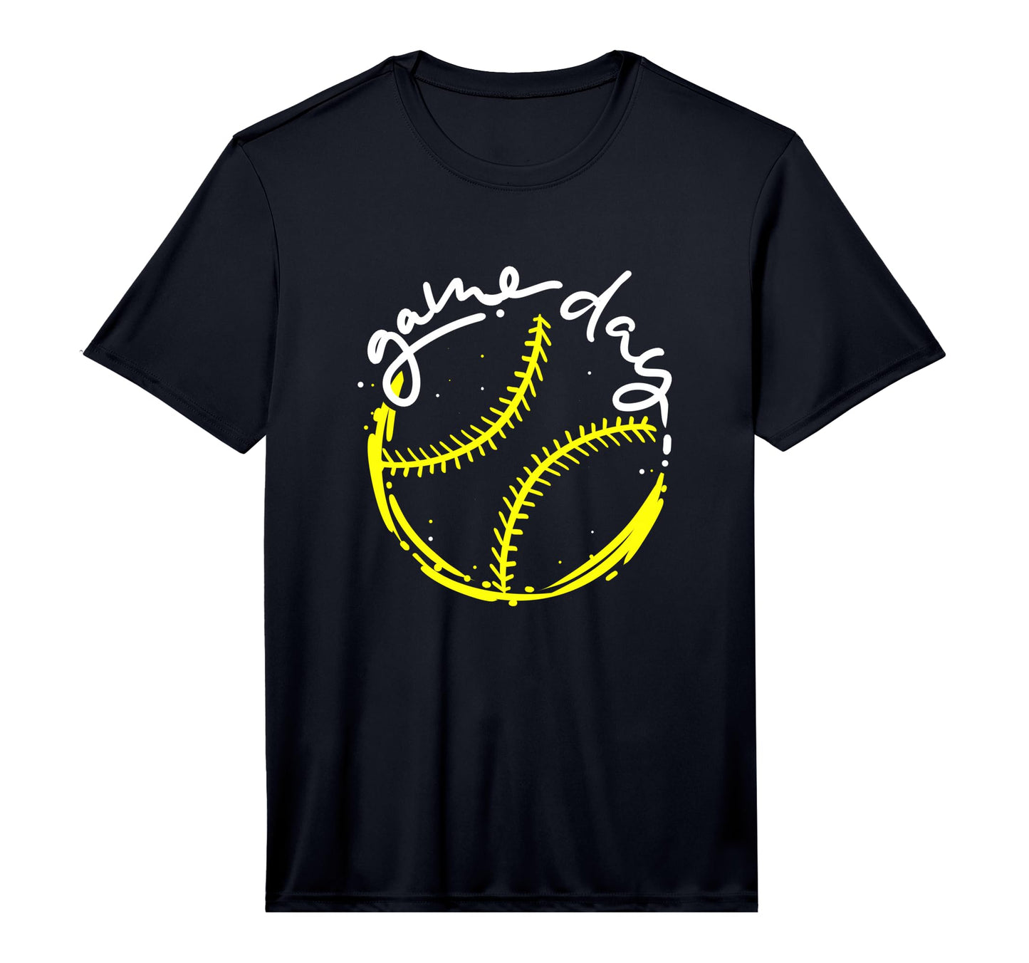 Game Day Baseball Life Softball Life Mum T-Shirt - Custom Art Print Unisex - T-Shirt, Sweatshirt, Hoodie