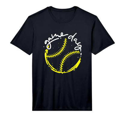 Game Day Baseball Life Softball Life Mum T-Shirt - Custom Art Print Unisex - T-Shirt, Sweatshirt, Hoodie