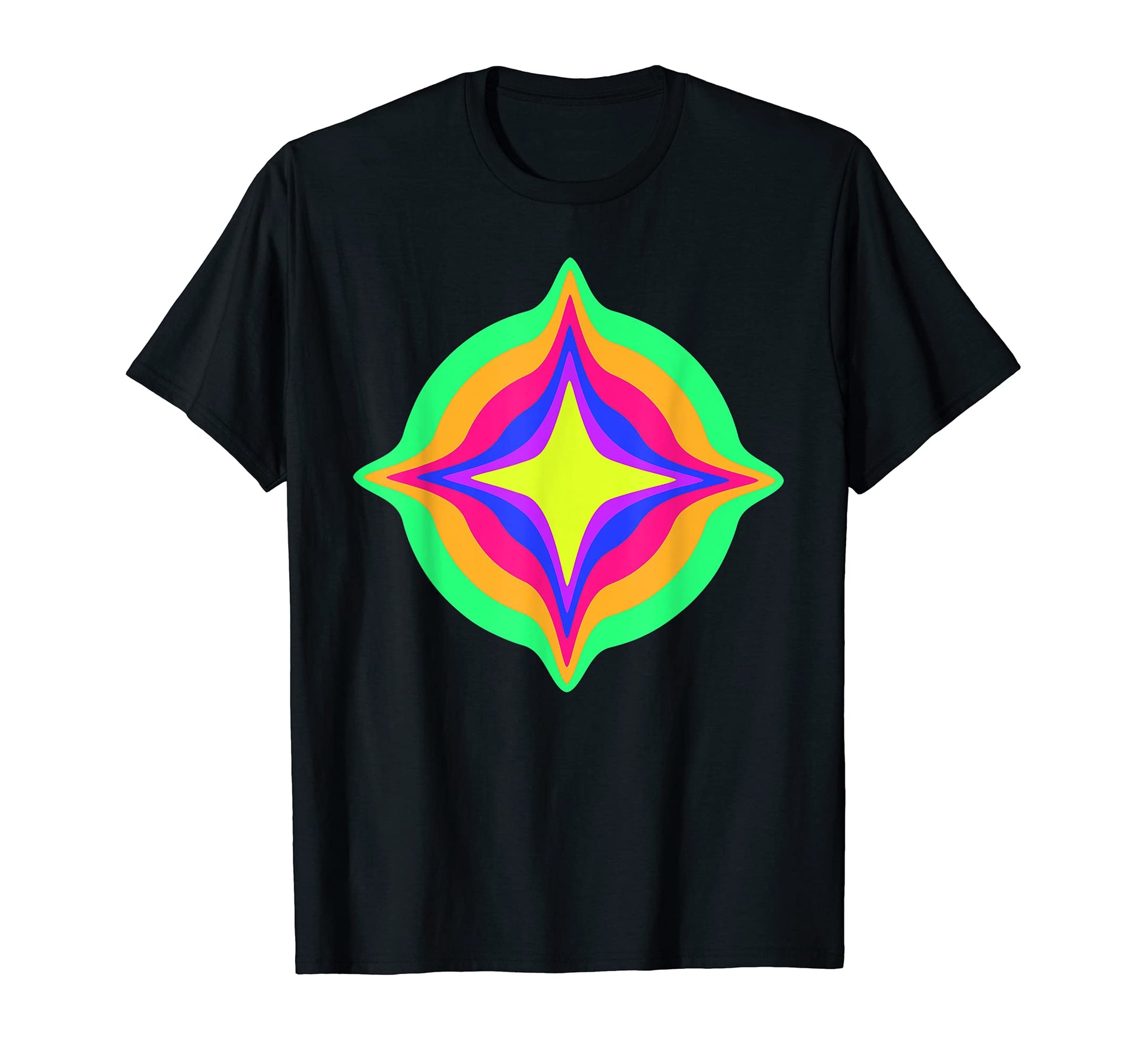 Drippy Star Yoga Trippy Glitch T-Shirt - Trendy Graphic Men Women - T-Shirt, Sweatshirt, Hoodie