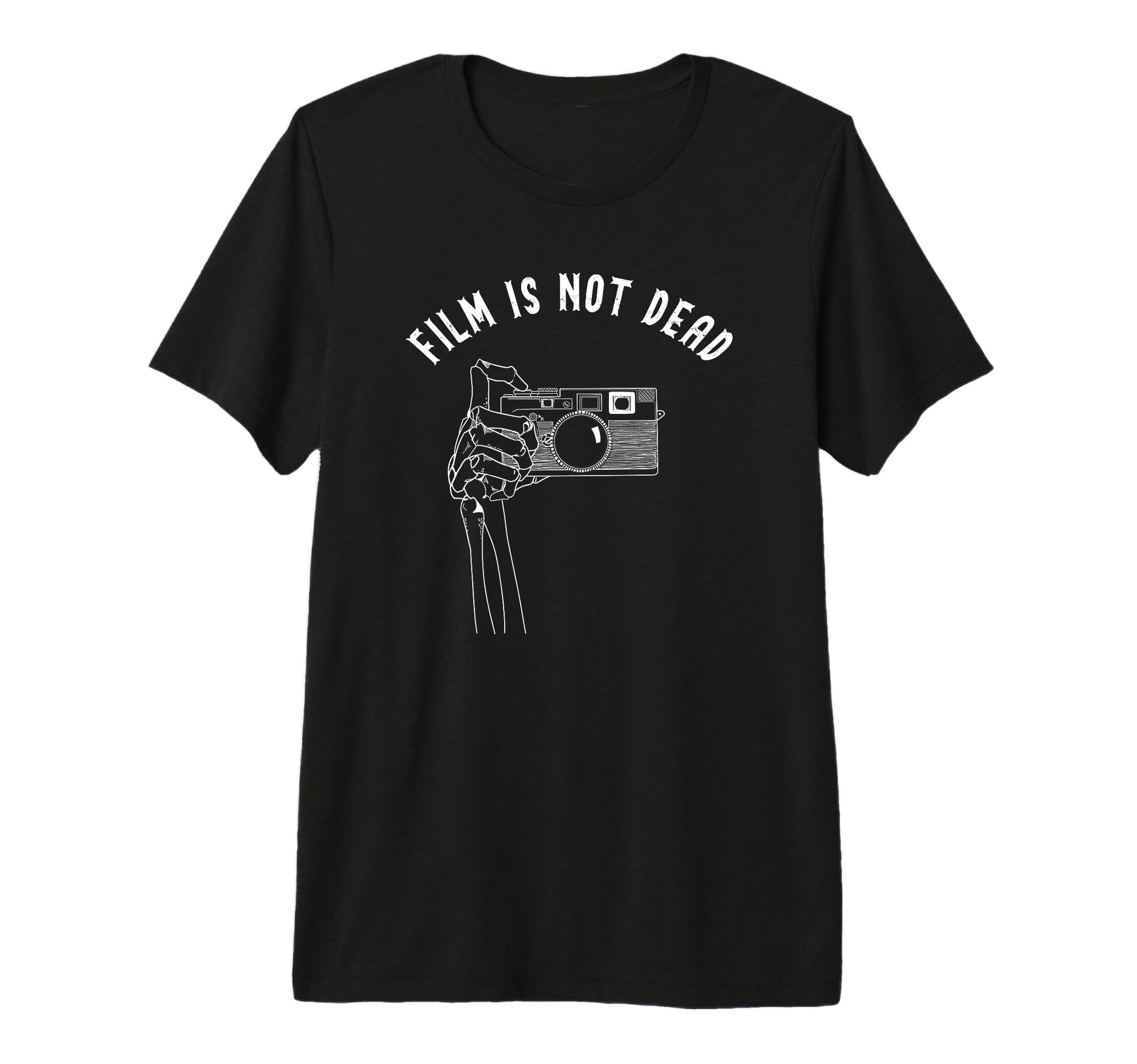 Film Is Not Dead Analog Camera T-Shirt - Fun Novelty Design Men Women - T-Shirt, Sweatshirt, Hoodie