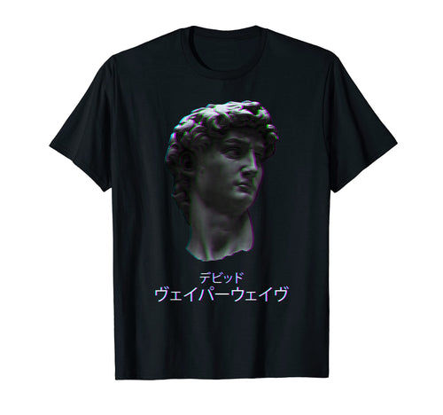 David Italian Statue Retrowave T-Shirt - Minimalist Print for Adults - T-Shirt, Sweatshirt, Hoodie