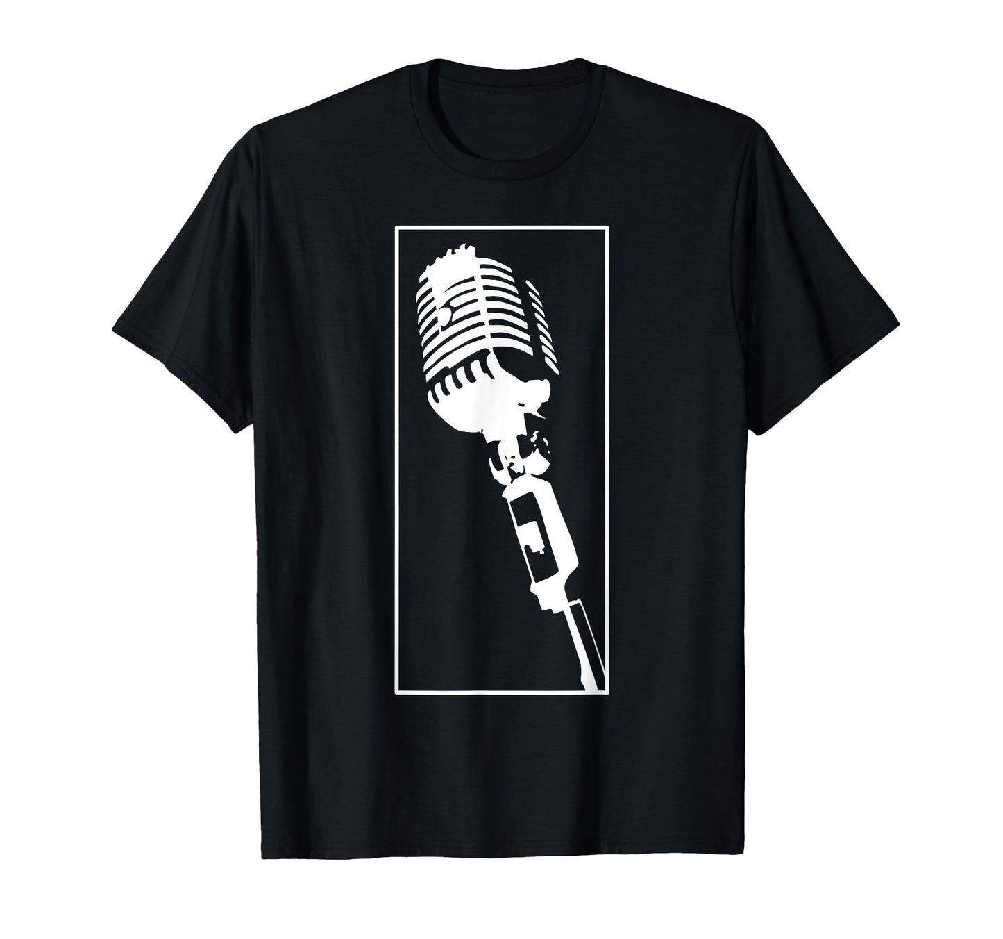 Oldschool Hiphop Music Microphone T-Shirt - Graphic Print Unisex - T-Shirt, Sweatshirt, Hoodie