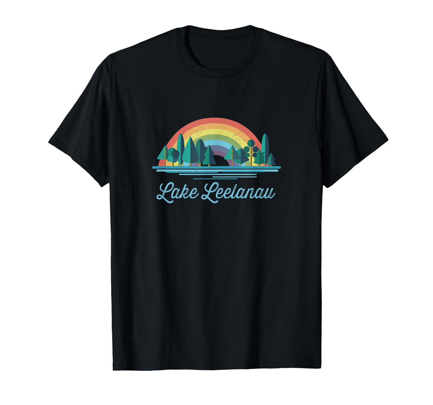 Lake Leelanau Rainbow Lake Souvenir T-Shirt - Trendy Graphic Unisex - T-Shirt, Sweatshirt, Hoodie