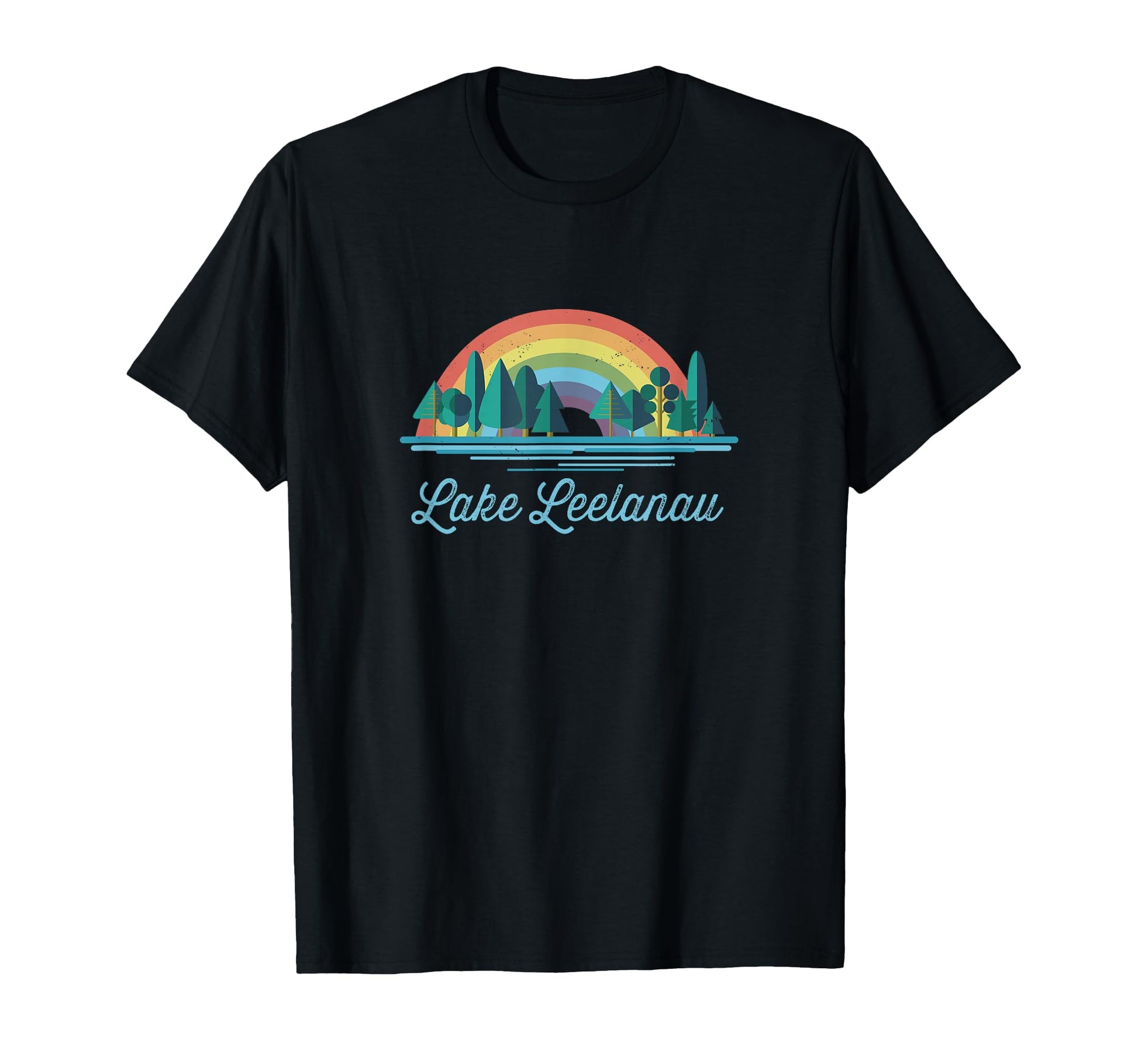 Lake Leelanau Rainbow Lake Souvenir T-Shirt - Trendy Graphic Unisex - T-Shirt, Sweatshirt, Hoodie