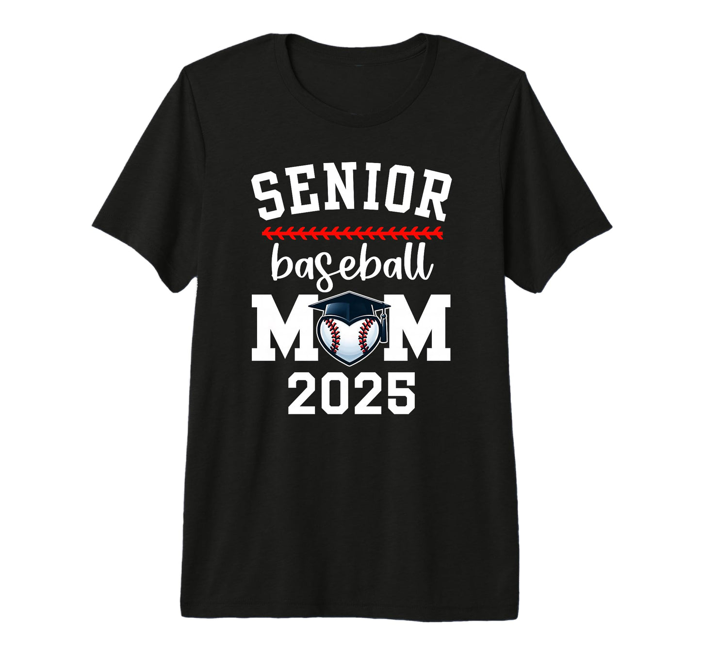 Proud Baseball Mom Senior Mom Game Day T-Shirt - Novelty Apparel Unisex - T-Shirt, Sweatshirt, Hoodie