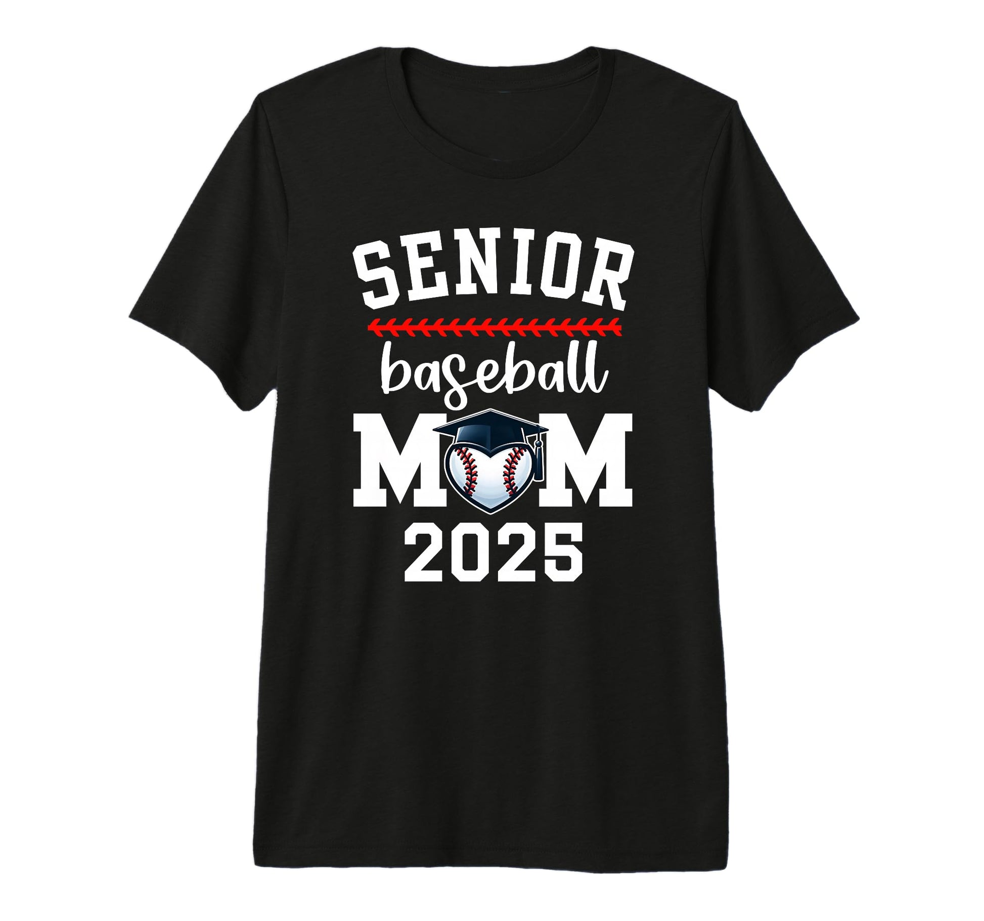 Proud Baseball Mom Senior Mom Game Day T-Shirt - Novelty Apparel Unisex - T-Shirt, Sweatshirt, Hoodie