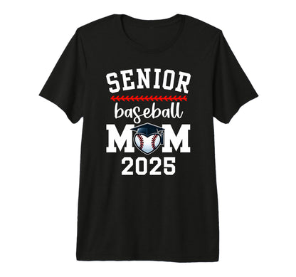 Proud Baseball Mom Senior Mom Game Day T-Shirt - Novelty Apparel Unisex - T-Shirt, Sweatshirt, Hoodie