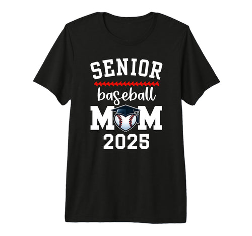 Proud Baseball Mom Senior Mom Game Day T-Shirt - Novelty Apparel Unisex - T-Shirt, Sweatshirt, Hoodie