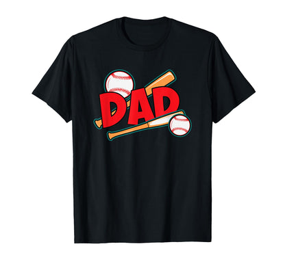 Baseball Dad T-Shirt - Unique Graphic for Adults - T-Shirt, Sweatshirt, Hoodie