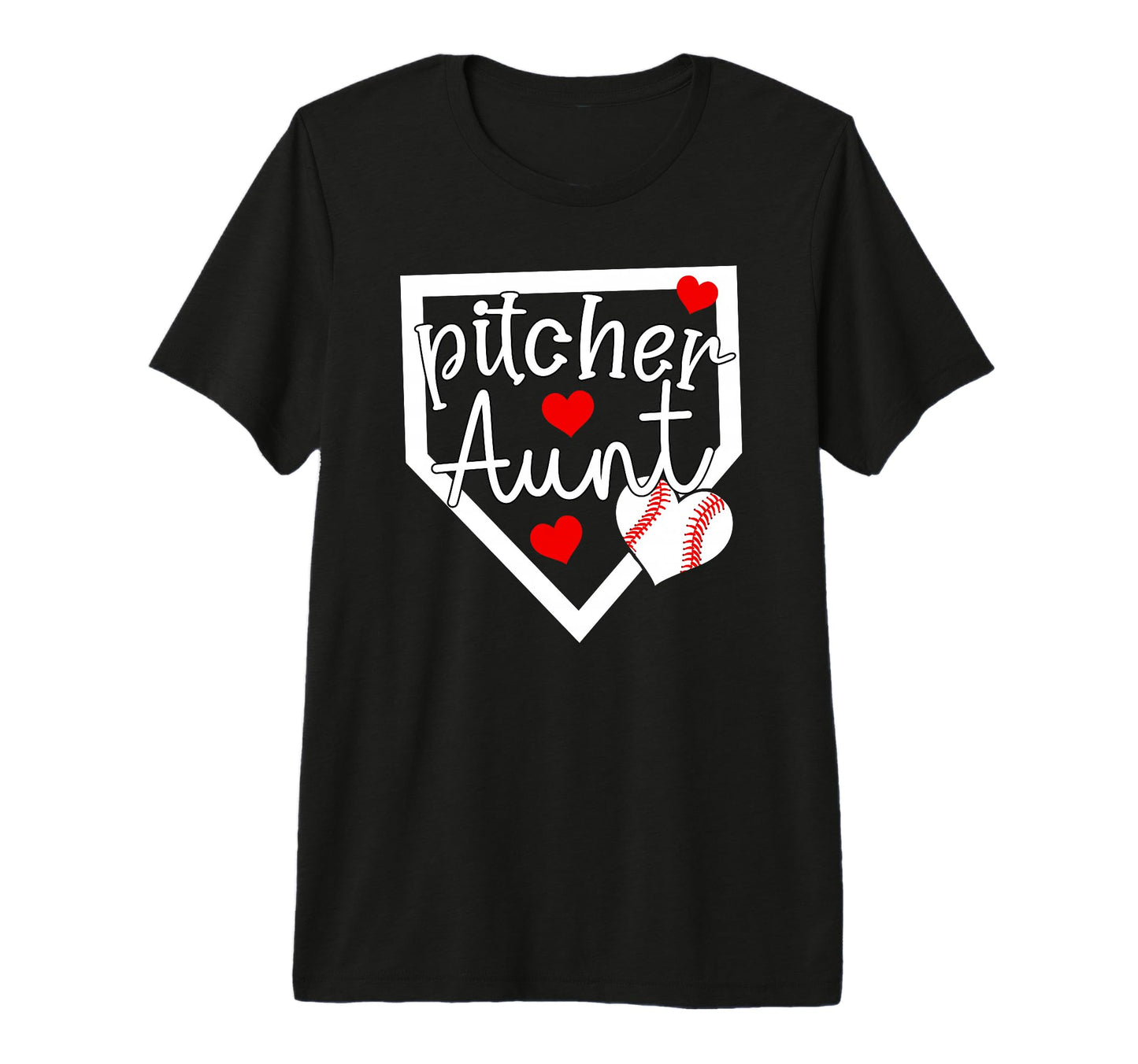 Baseball Pitcher Aunt Baseball T-Shirt - Fun Novelty Design Men Women - T-Shirt, Sweatshirt, Hoodie