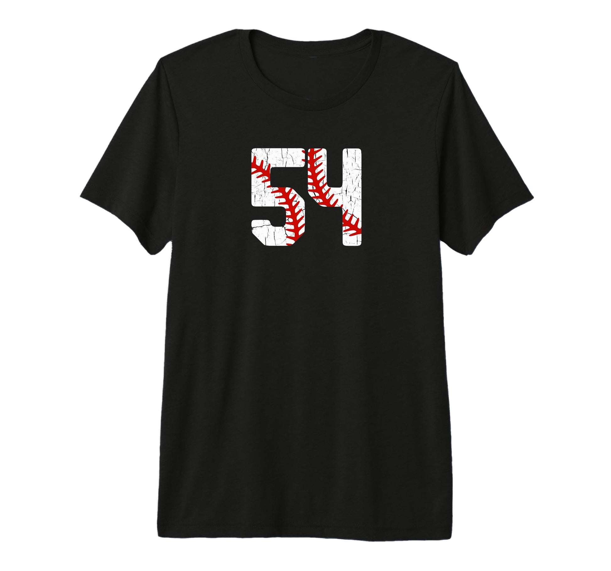 Baseball Player Jersey Number 54 54 Proud T-Shirt - Graphic Print Unisex - T-Shirt, Sweatshirt, Hoodie