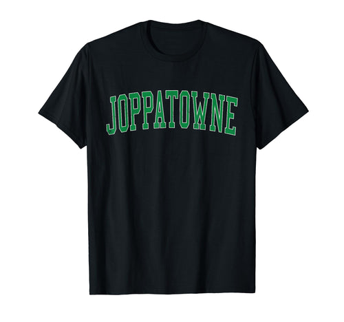 Joppatowne Md Distressed Green Varsity T-Shirt - Custom Art Print Unisex - T-Shirt, Sweatshirt, Hoodie