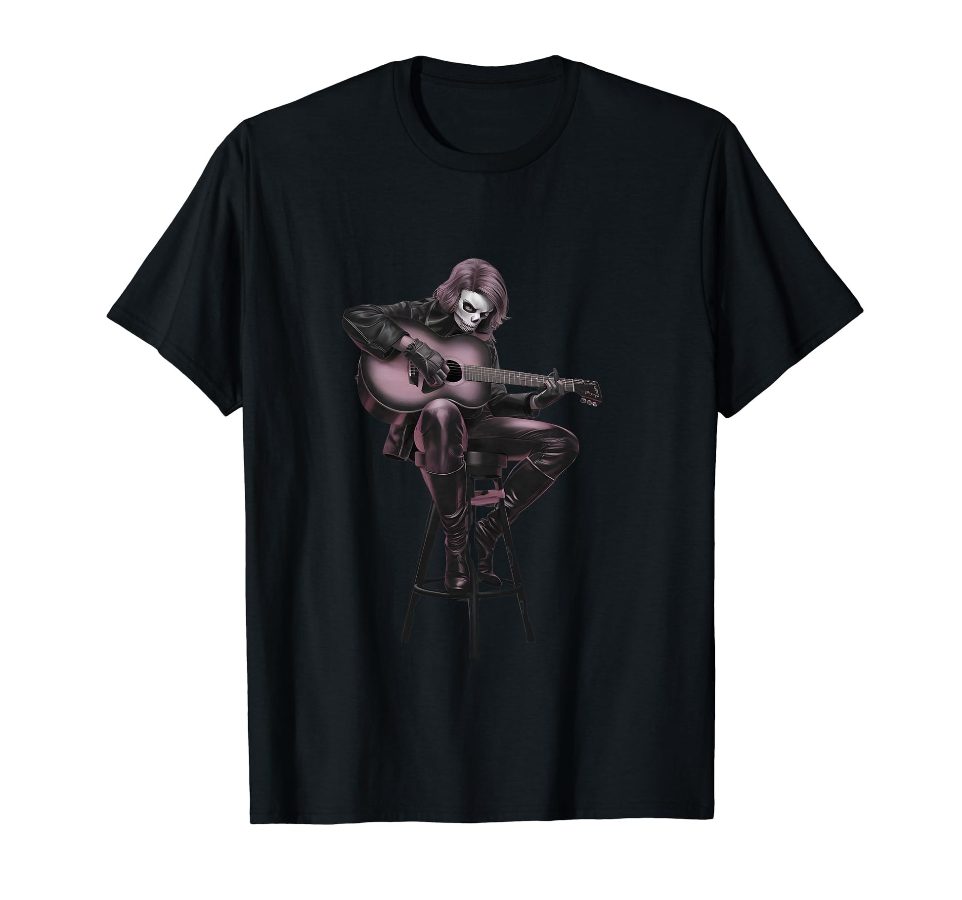 Iconic Rock Star Guitarist Sitting T-Shirt - Casual Everyday Wear Unisex - T-Shirt, Sweatshirt, Hoodie