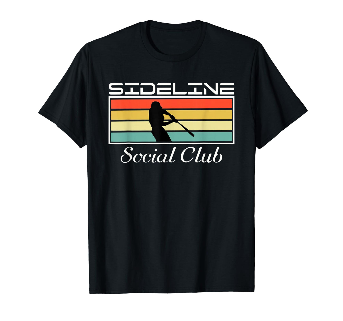 Funny Baseball Mom Sideline Social T-Shirt - Fun Novelty Design for Adults - T-Shirt, Sweatshirt, Hoodie