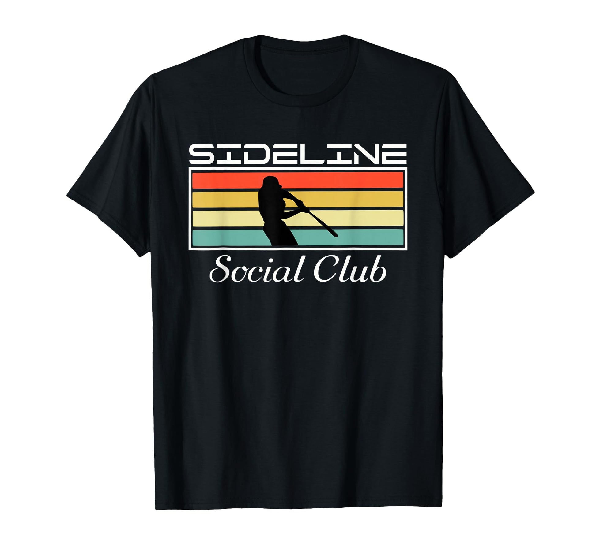 Funny Baseball Mom Sideline Social T-Shirt - Fun Novelty Design for Adults - T-Shirt, Sweatshirt, Hoodie