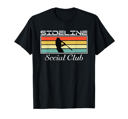 Funny Baseball Mom Sideline Social T-Shirt - Fun Novelty Design for Adults - T-Shirt, Sweatshirt, Hoodie