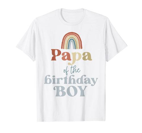 Mens Papa Birthday Boho Rainbow Party T-Shirt - Novelty Apparel Men Women - T-Shirt, Sweatshirt, Hoodie