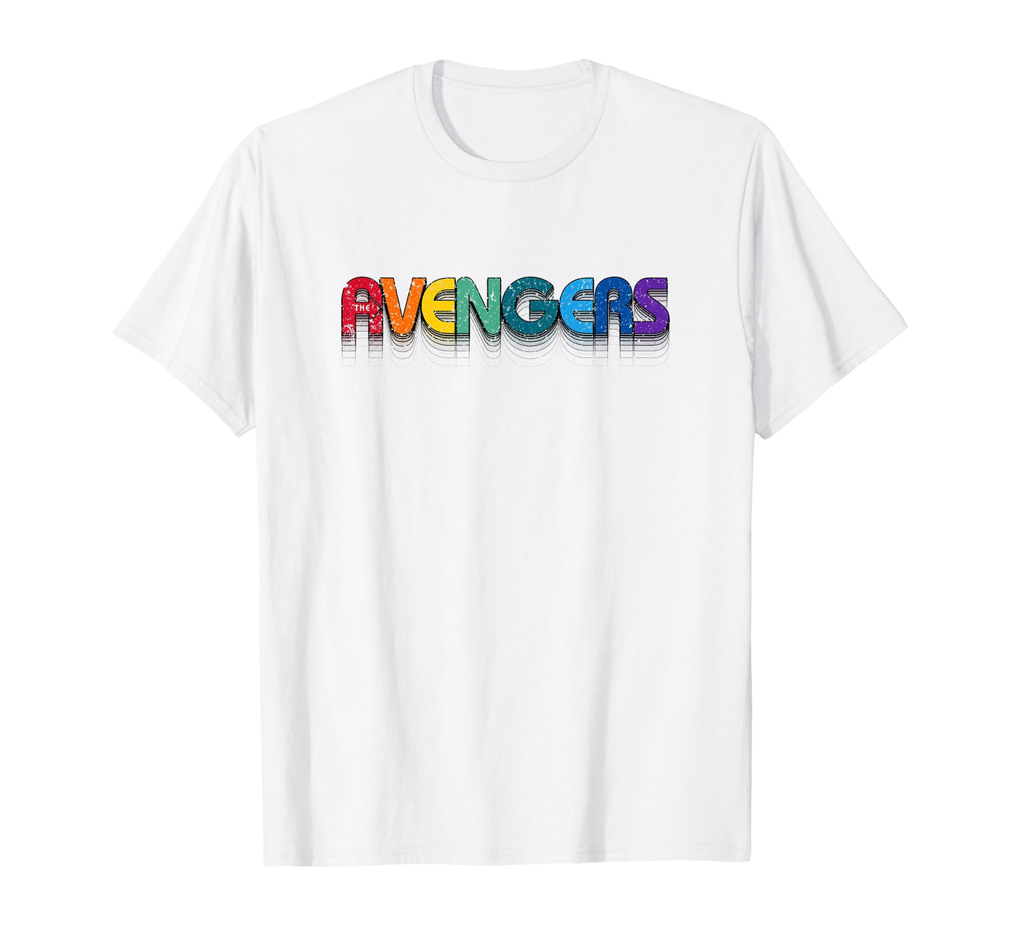 Marvel Avengers Rainbow Name T-Shirt - Streetwear Style Men Women - T-Shirt, Sweatshirt, Hoodie