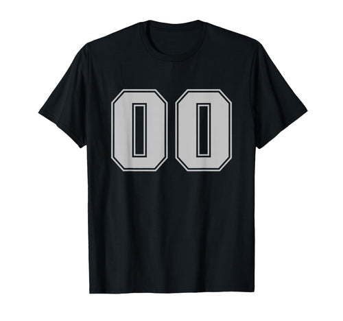 Sport Team Number 00 T-Shirt - Graphic Print Unisex - T-Shirt, Sweatshirt, Hoodie