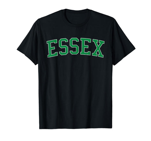 Essex Md Distressed Green Varsity T-Shirt - Minimalist Print Men Women - T-Shirt, Sweatshirt, Hoodie