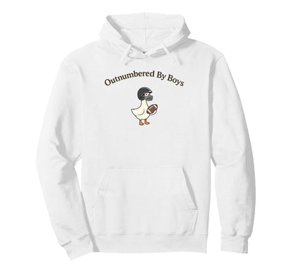 Outnumbered Goose Football Mom Hoodie - Casual Everyday Wear Men Women - T-Shirt, Sweatshirt, Hoodie