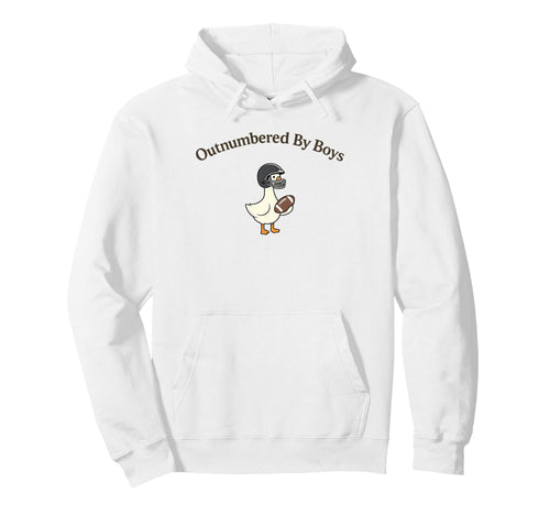 Outnumbered Goose Football Mom Hoodie - Casual Everyday Wear Men Women - T-Shirt, Sweatshirt, Hoodie