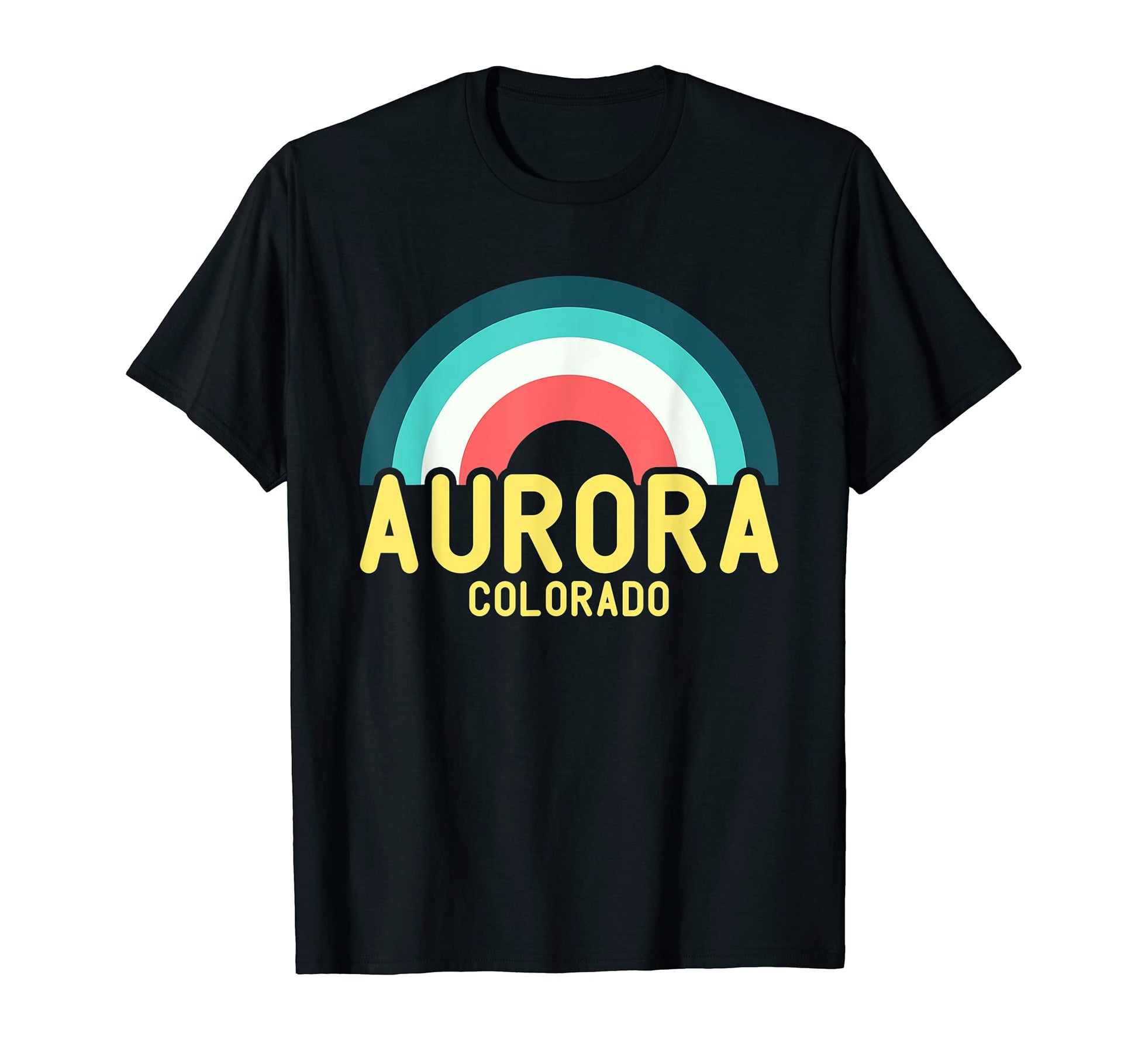 Aurora Colorado Rainbow T-Shirt - Graphic Print Unisex - T-Shirt, Sweatshirt, Hoodie