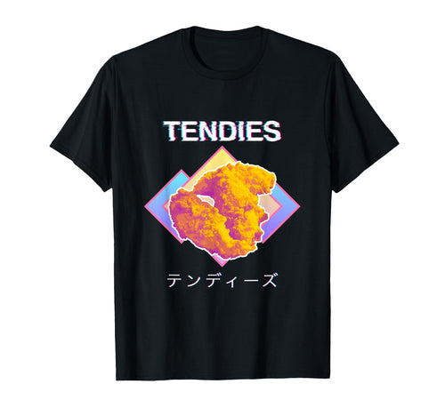 Vaporwave Tendies Chicken Tenders Japanese T-Shirt - Trendy Graphic Unisex - T-Shirt, Sweatshirt, Hoodie