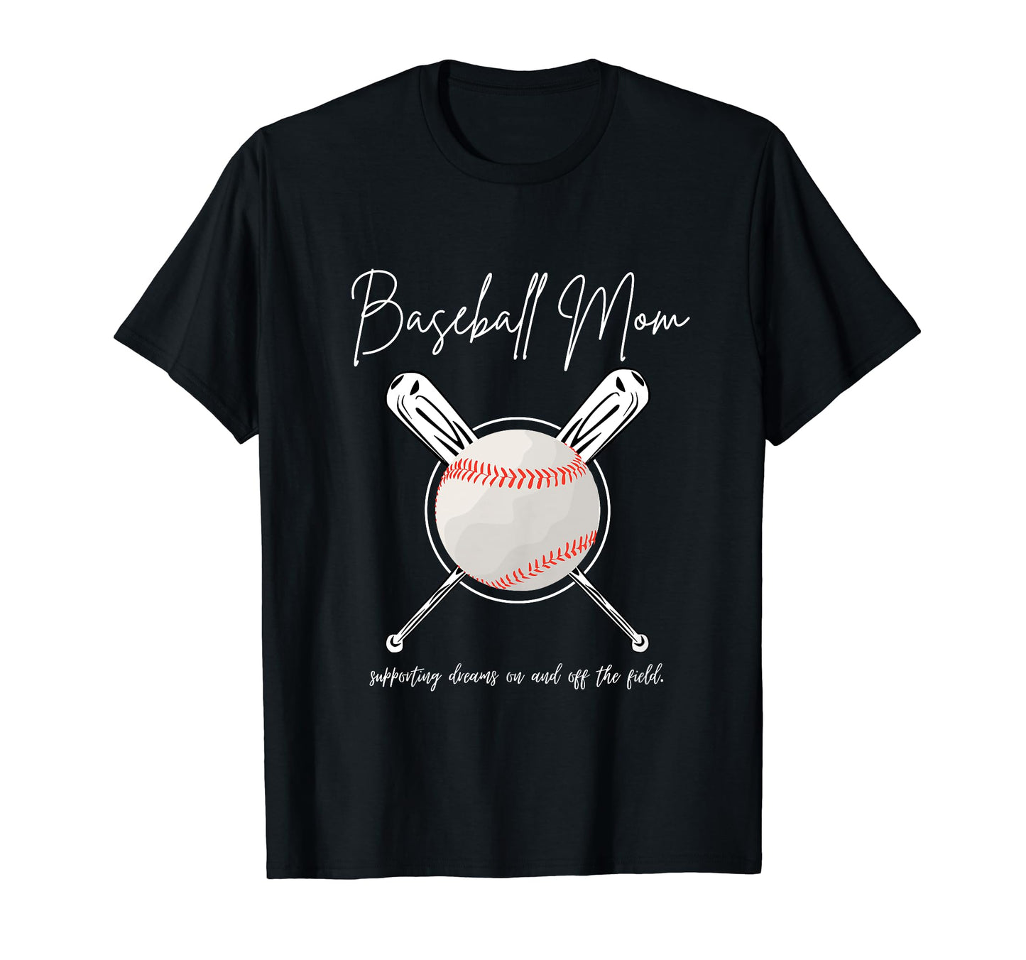 Baseball Mom T-Shirt - Fun Novelty Design for Adults - T-Shirt, Sweatshirt, Hoodie