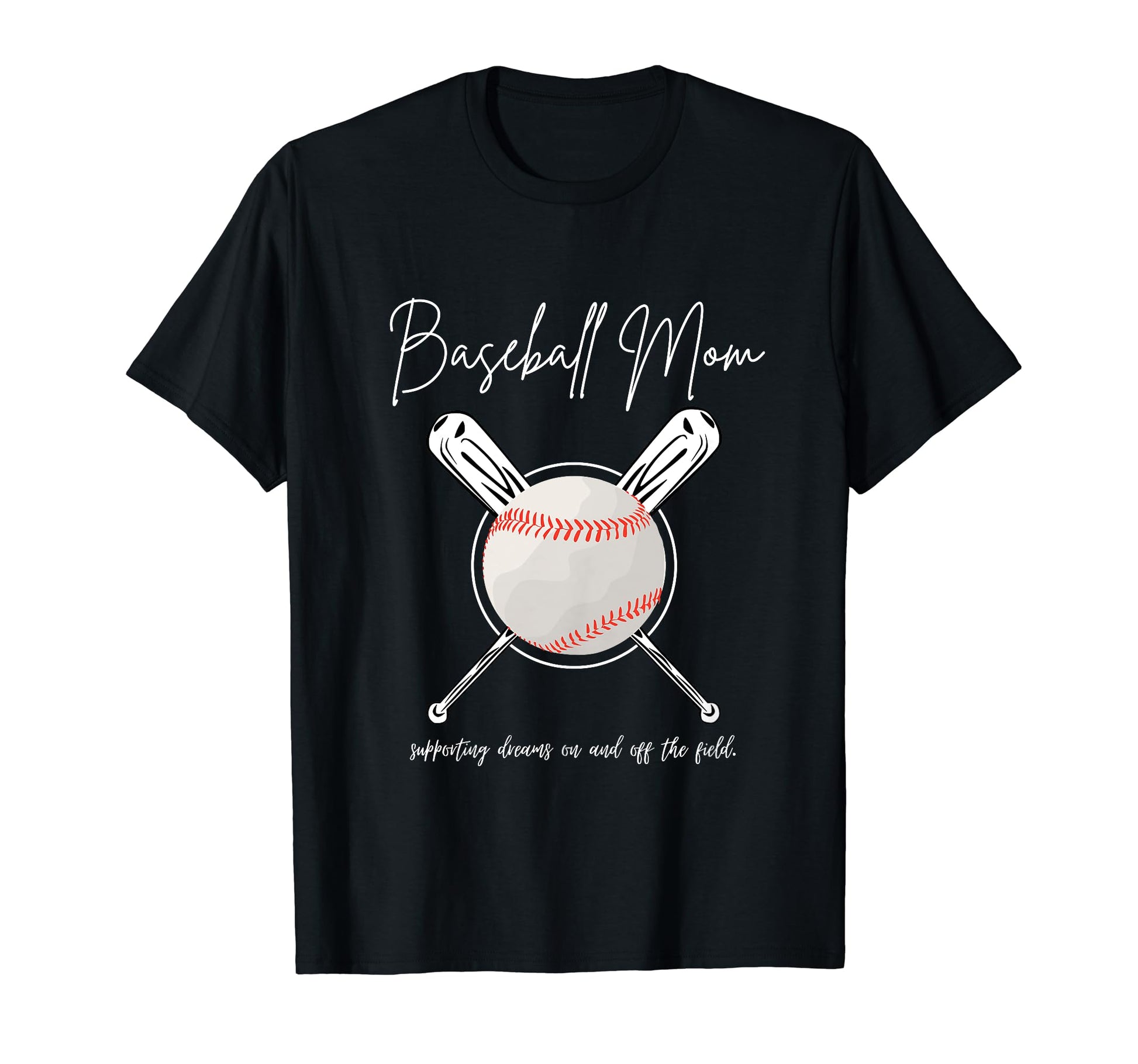 Baseball Mom T-Shirt - Fun Novelty Design for Adults - T-Shirt, Sweatshirt, Hoodie