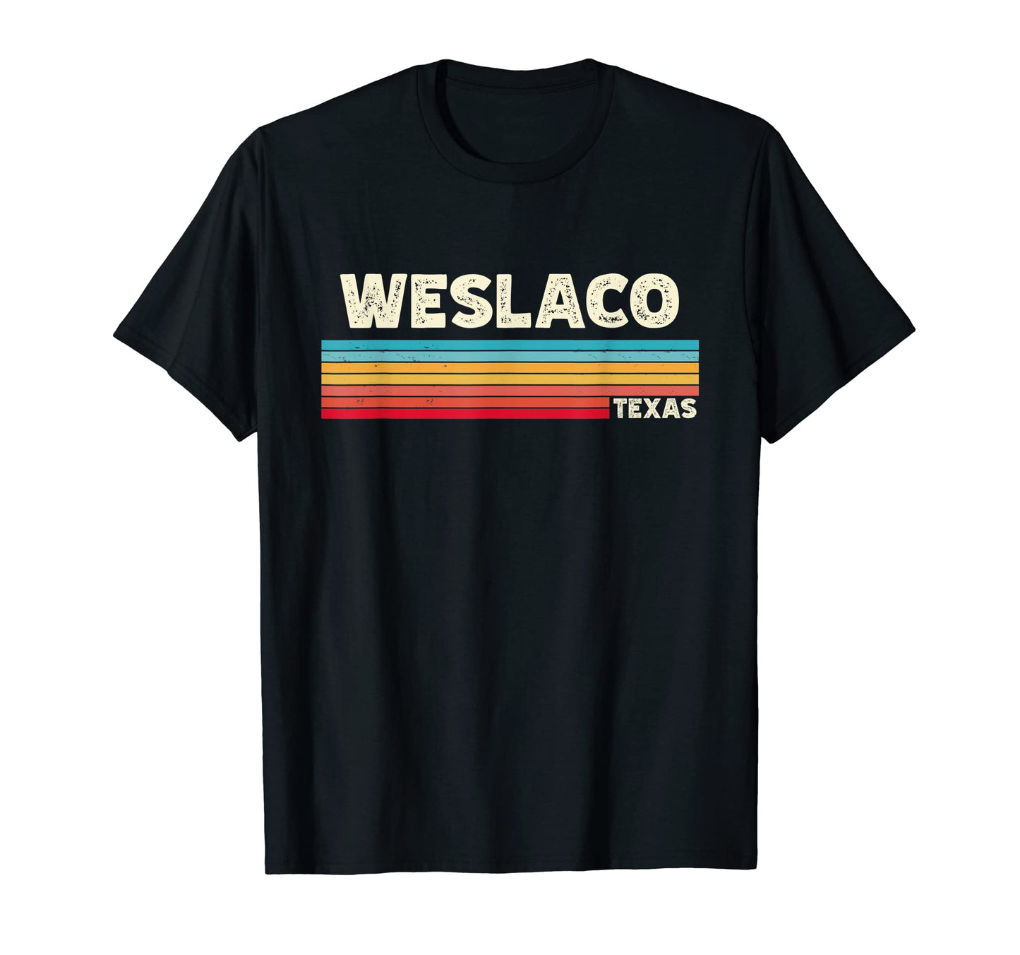 Native Weslaco Texas Tx Stripes State T-Shirt - Trendy Graphic for Adults - T-Shirt, Sweatshirt, Hoodie