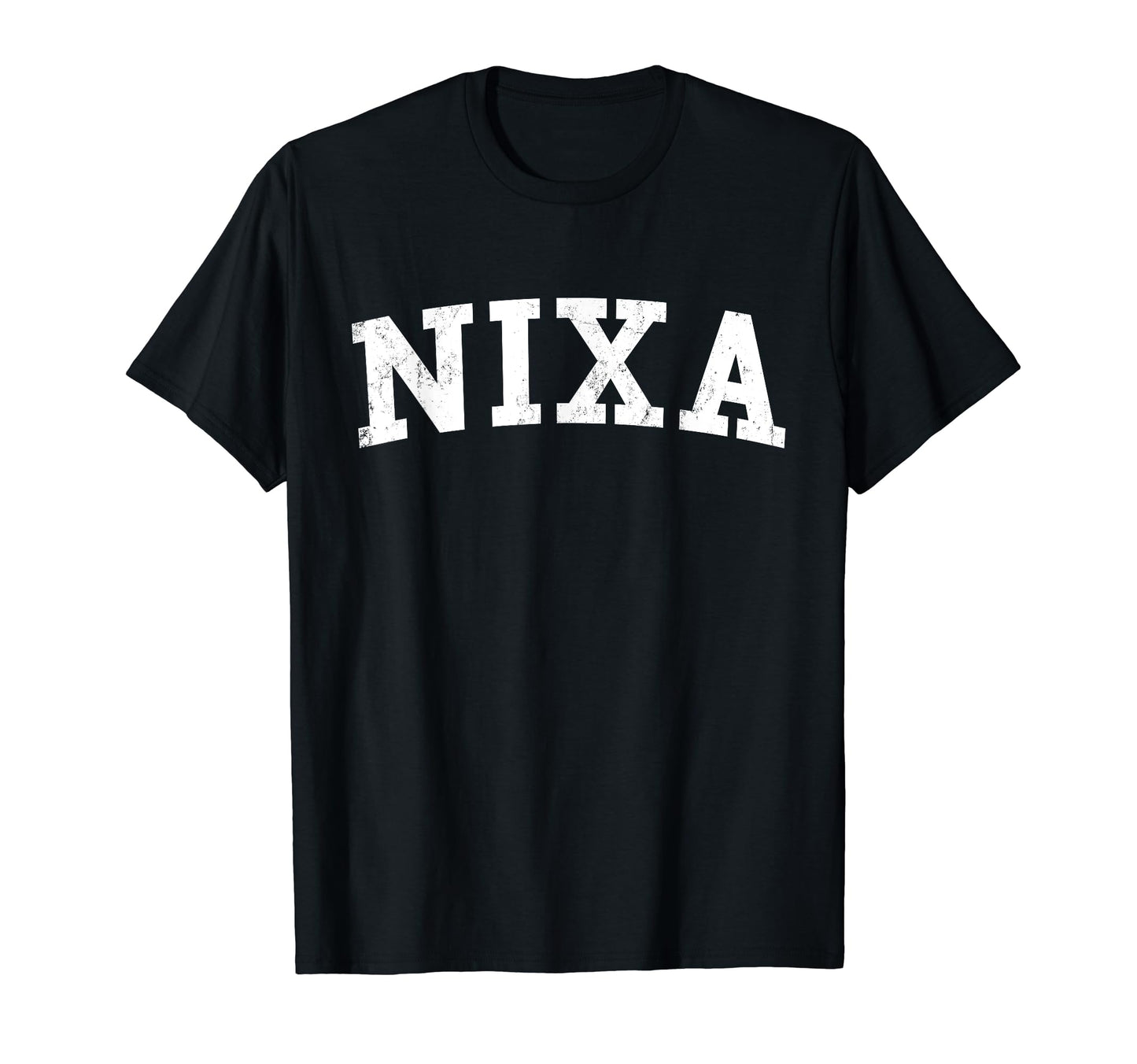 Nixa Mo Distressed White Varsity T-Shirt - Custom Art Print Men Women - T-Shirt, Sweatshirt, Hoodie