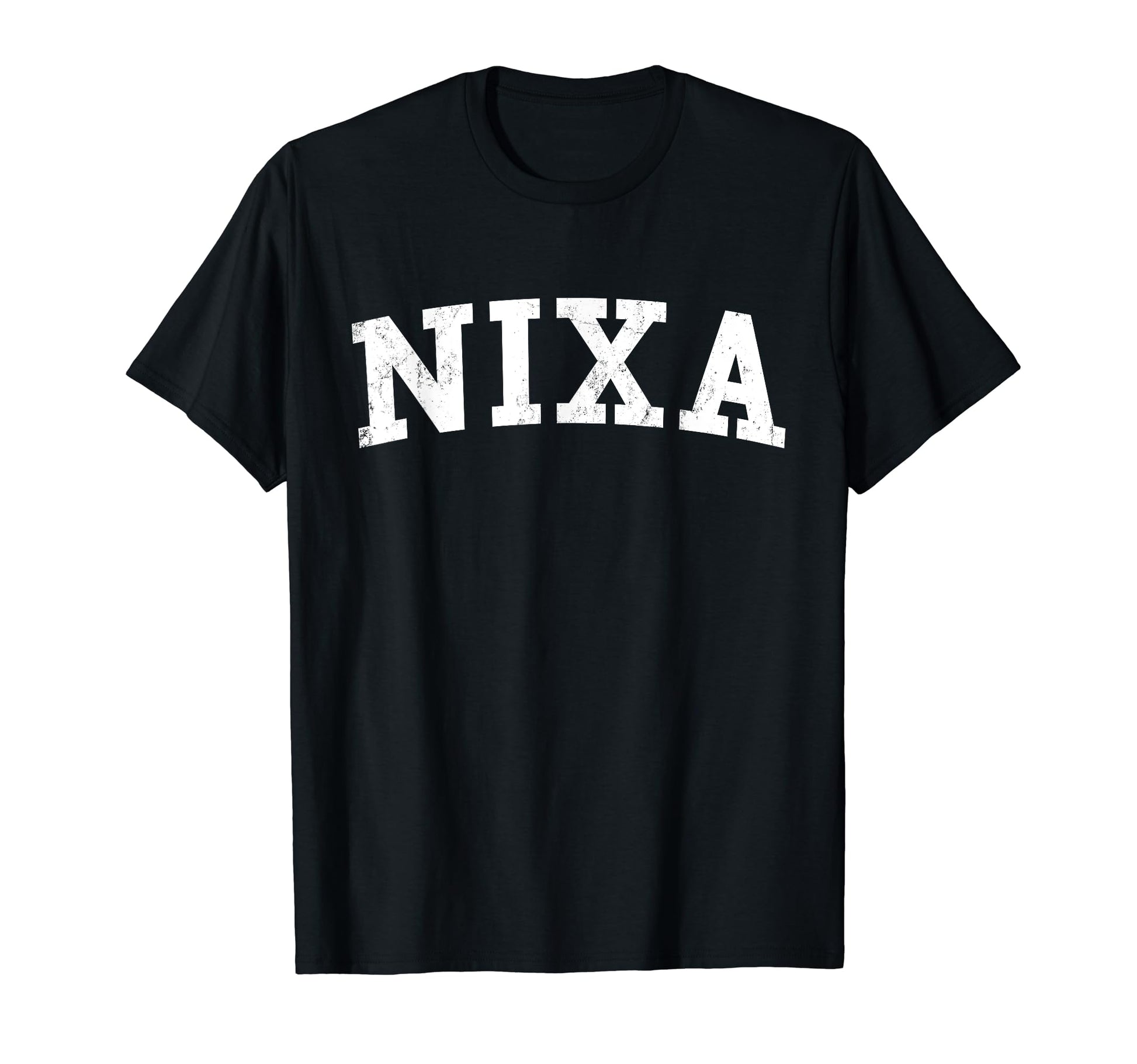 Nixa Mo Distressed White Varsity T-Shirt - Custom Art Print Men Women - T-Shirt, Sweatshirt, Hoodie