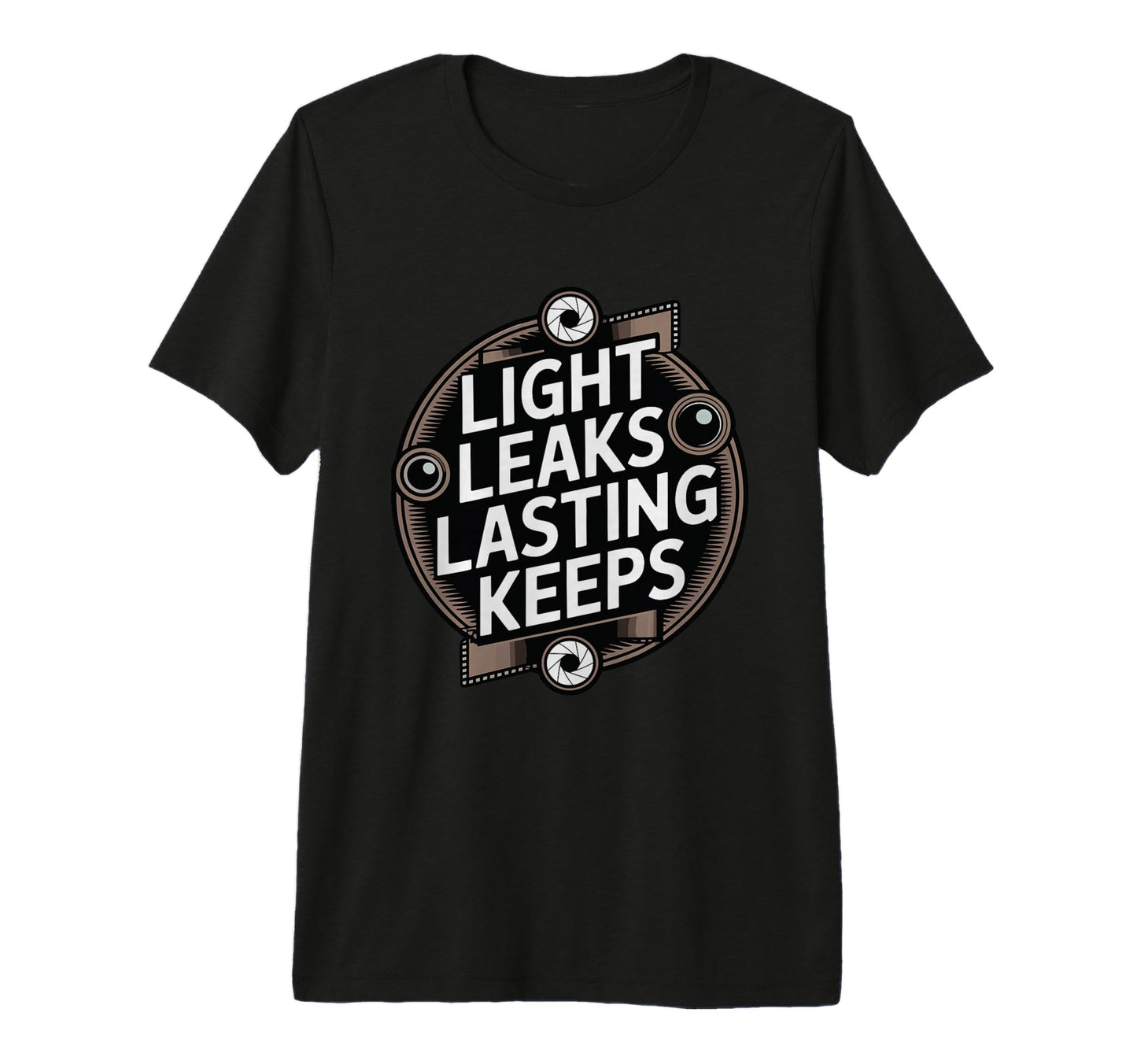 Through Lens We Live Twice Camera Tri T-Shirt - Minimalist Print Unisex - T-Shirt, Sweatshirt, Hoodie