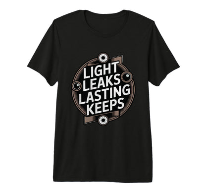 Through Lens We Live Twice Camera Tri T-Shirt - Minimalist Print Unisex - T-Shirt, Sweatshirt, Hoodie