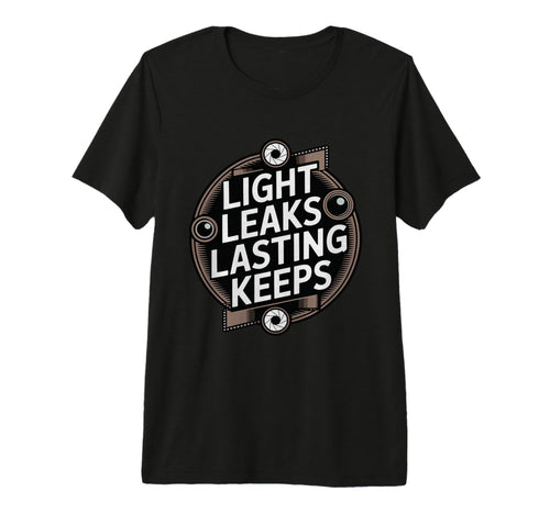 Through Lens We Live Twice Camera Tri T-Shirt - Minimalist Print Unisex - T-Shirt, Sweatshirt, Hoodie