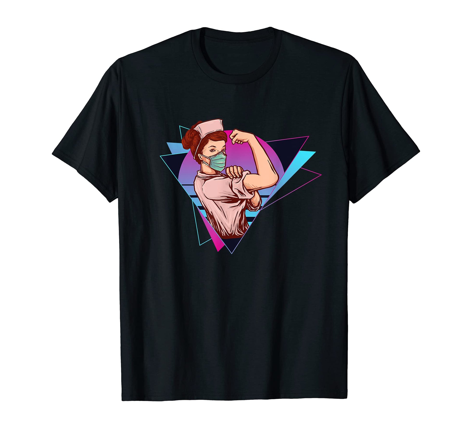 Vaporwave Nurse Aesthetic 80S T-Shirt - Novelty Apparel for Adults - T-Shirt, Sweatshirt, Hoodie