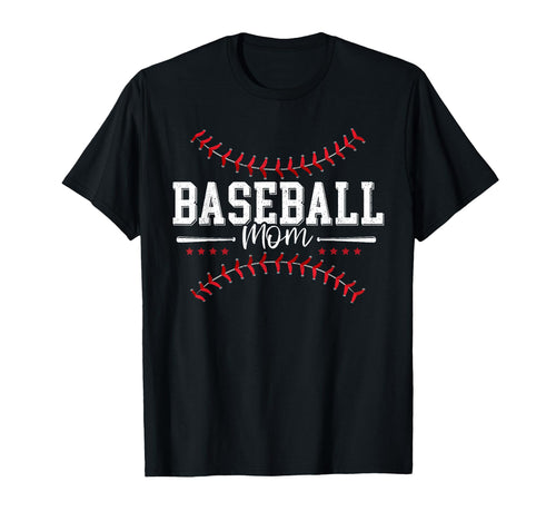 Baseball Mom Season Happy Game Day T-Shirt - Novelty Apparel for Adults - T-Shirt, Sweatshirt, Hoodie