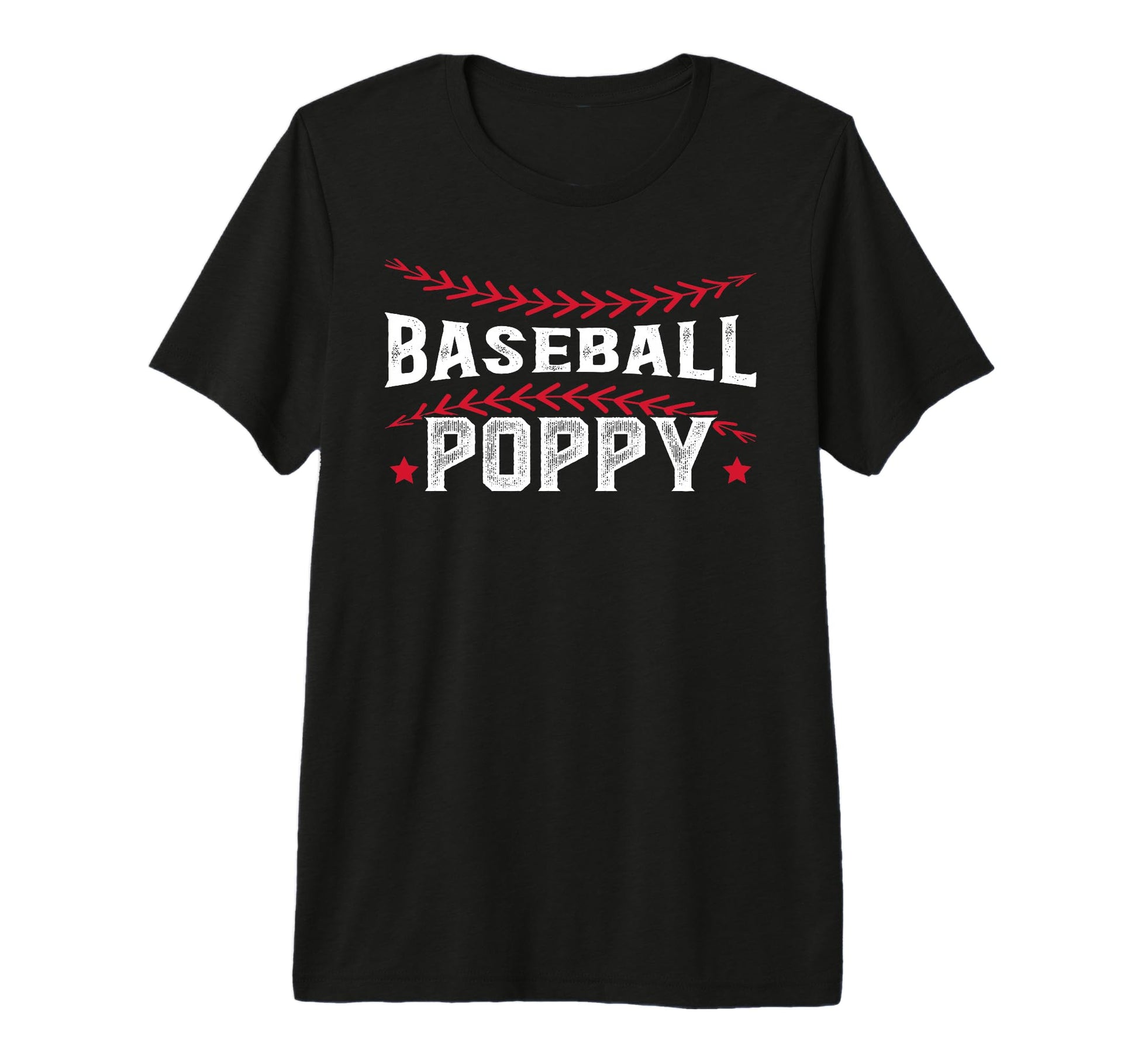 Mens Baseball Poppy Proud Grandpa T-Shirt - Aesthetic Graphic for Adults - T-Shirt, Sweatshirt, Hoodie