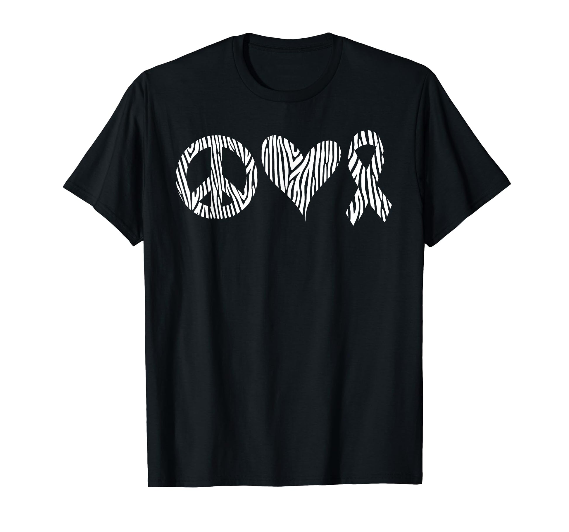 Paraganglioma Awareness Zebra Pattern T-Shirt - Streetwear Style Men Women - T-Shirt, Sweatshirt, Hoodie