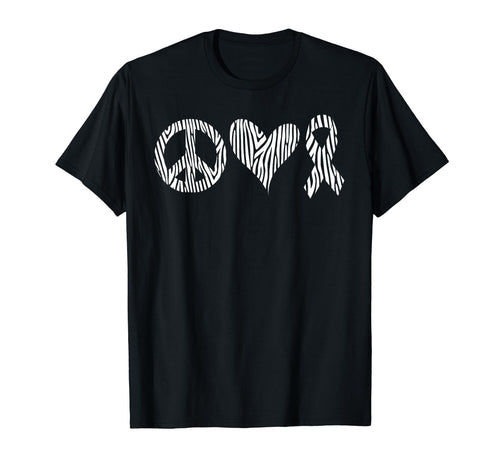 Paraganglioma Awareness Zebra Pattern T-Shirt - Streetwear Style Men Women - T-Shirt, Sweatshirt, Hoodie
