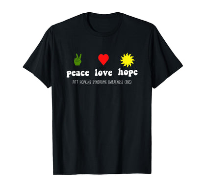 Pitt Hopkins Syndrome Awareness Phs Peace T-Shirt - Novelty Apparel Unisex - T-Shirt, Sweatshirt, Hoodie