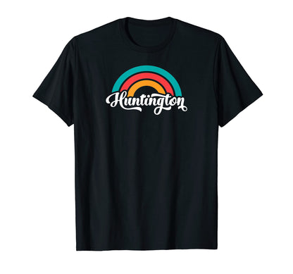 Huntington Wv Script Rainbow T-Shirt - Graphic Print for Adults - T-Shirt, Sweatshirt, Hoodie