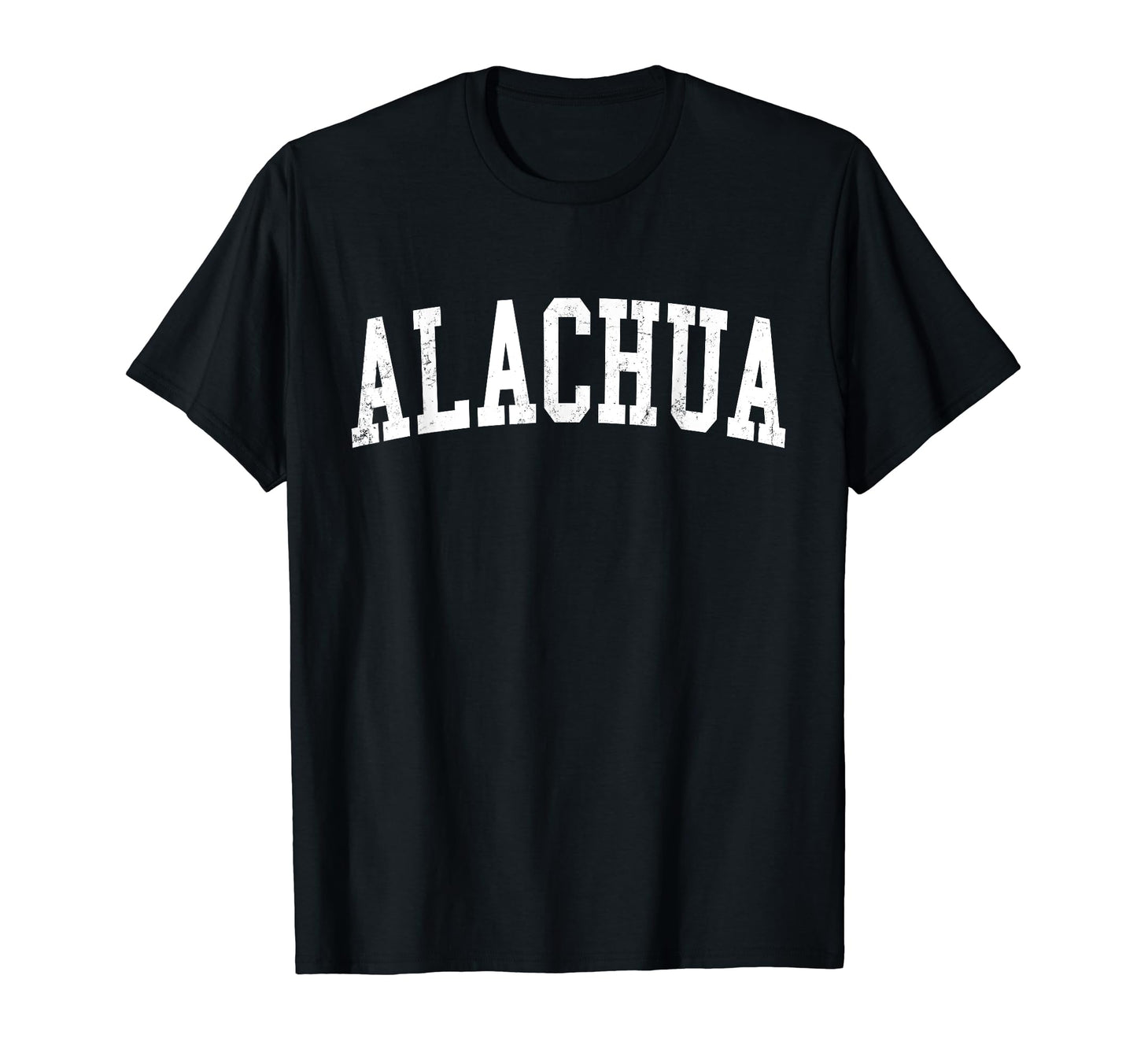 Alachua Fl Distressed White Varsity T-Shirt - Graphic Print Unisex - T-Shirt, Sweatshirt, Hoodie