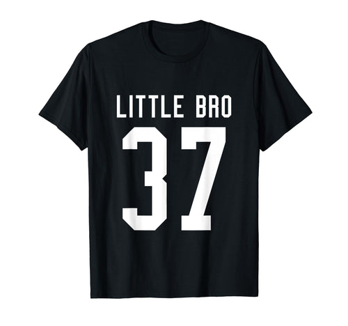 Number 37 Little Bro Biggest Fan T-Shirt - Unique Graphic for Adults - T-Shirt, Sweatshirt, Hoodie