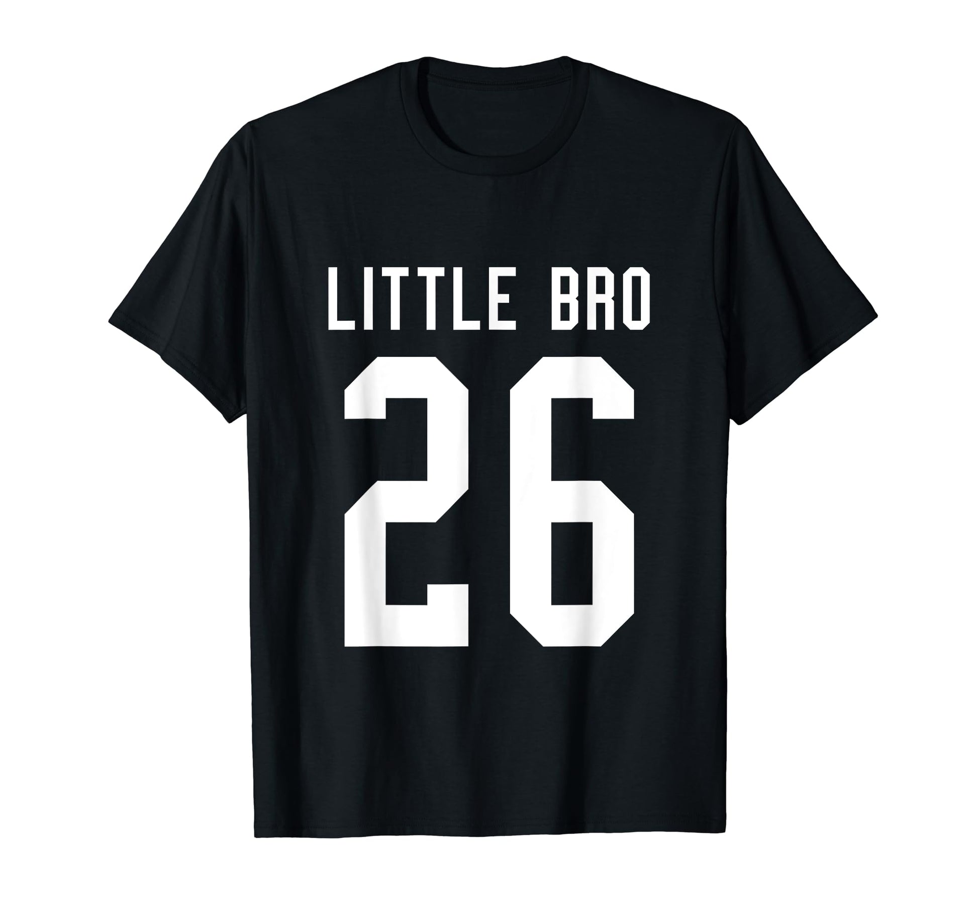 Number 26 Little Bro Biggest Fan T-Shirt - Minimalist Print Unisex - T-Shirt, Sweatshirt, Hoodie